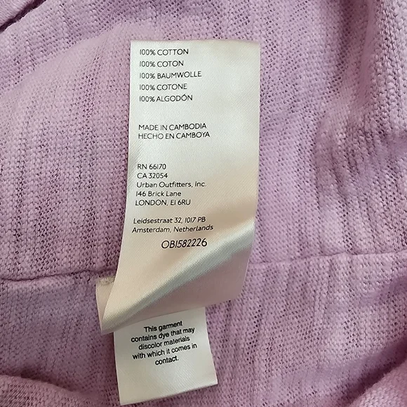 We The Free Size M 100% Cotton Lavender Turtleneck Sweater Longsleeve - Picture 5 of 7